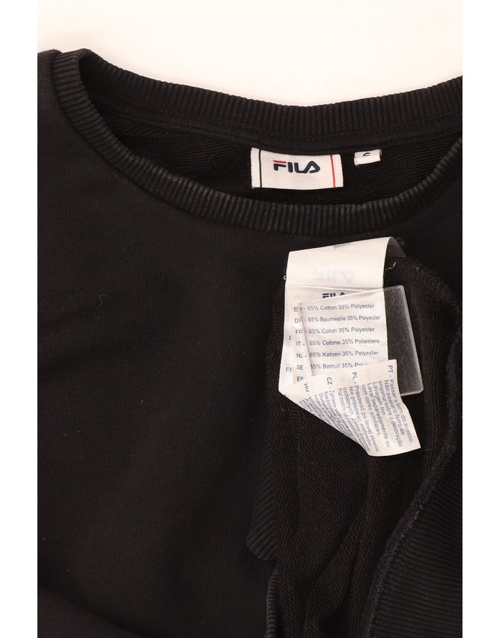 Bluza damska Fila Sweter UK 10 Small, czarna, bawełniana