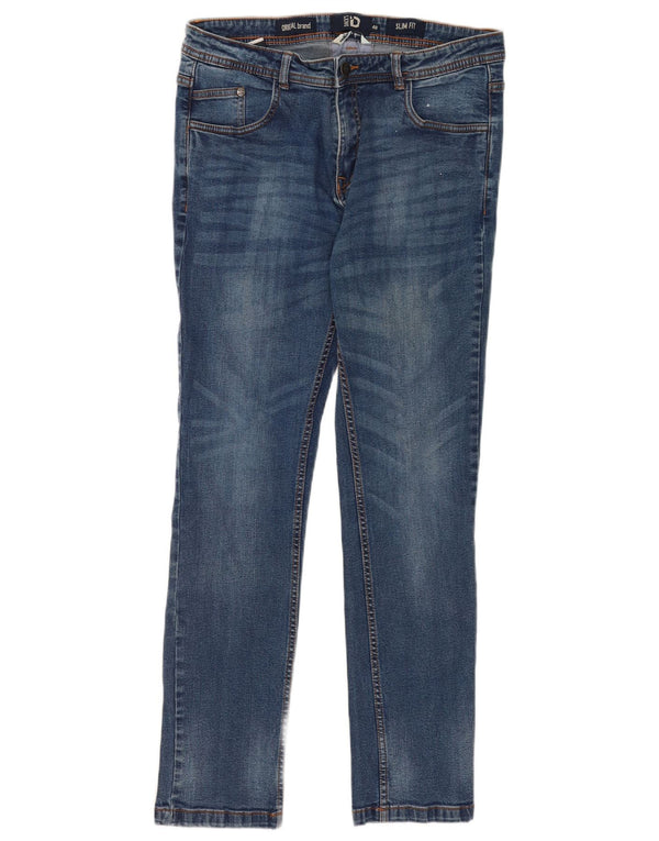 Dack's Męskie jeansy slim IT 48 Medium W32 L30 Niebieska bawełna