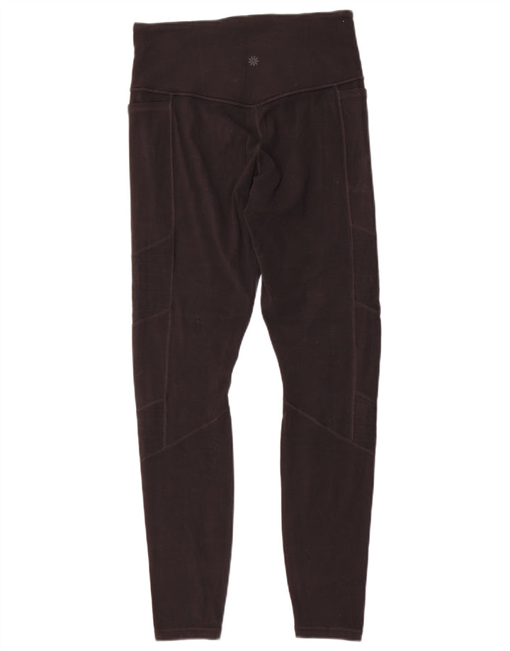 Legginsy damskie ATHLETA UK 10, małe, czarne, nylonowe