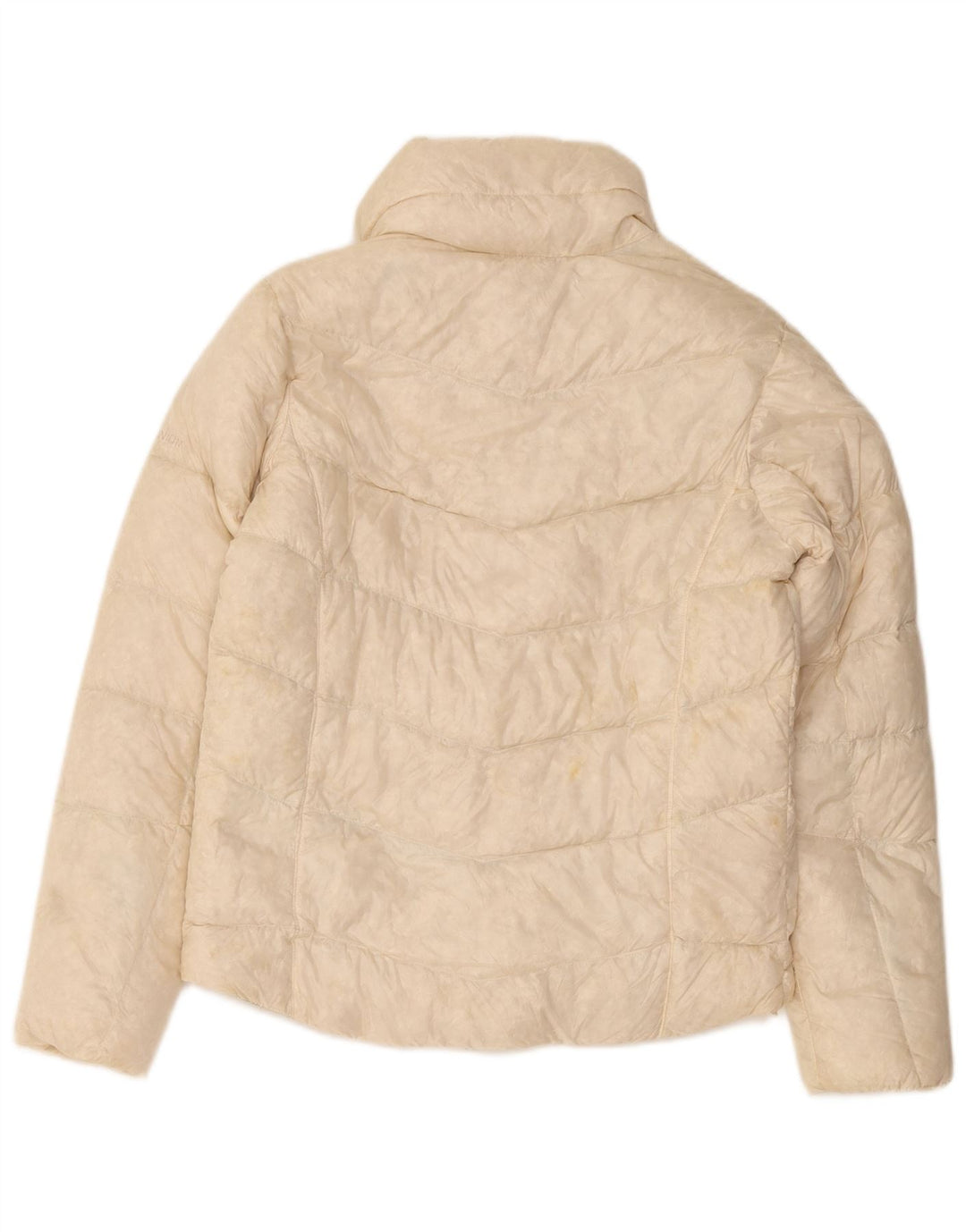 Damska kurtka wyściełana typu oversize z tytanu Columbia UK 6 XS, beżowy nylon