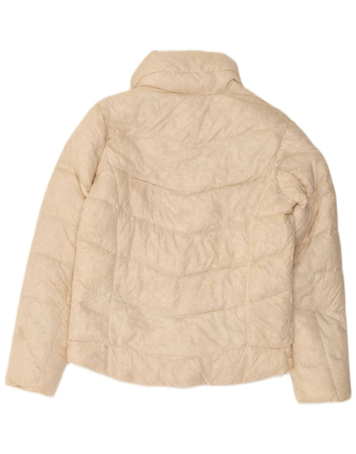 Damska kurtka wyściełana typu oversize z tytanu Columbia UK 6 XS, beżowy nylon