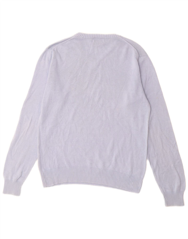 POLO RALPH LAUREN Chłopięcy sweter z dekoltem w kształcie litery V, 13-14 lat, XL, niebieski, bawełniany