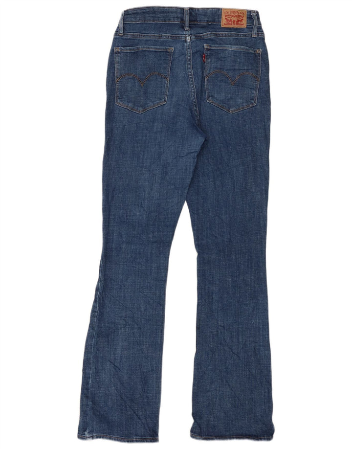 Damskie dżinsy Levi's 725 z wysokim stanem Bootcut W30 L32 Niebieska bawełna