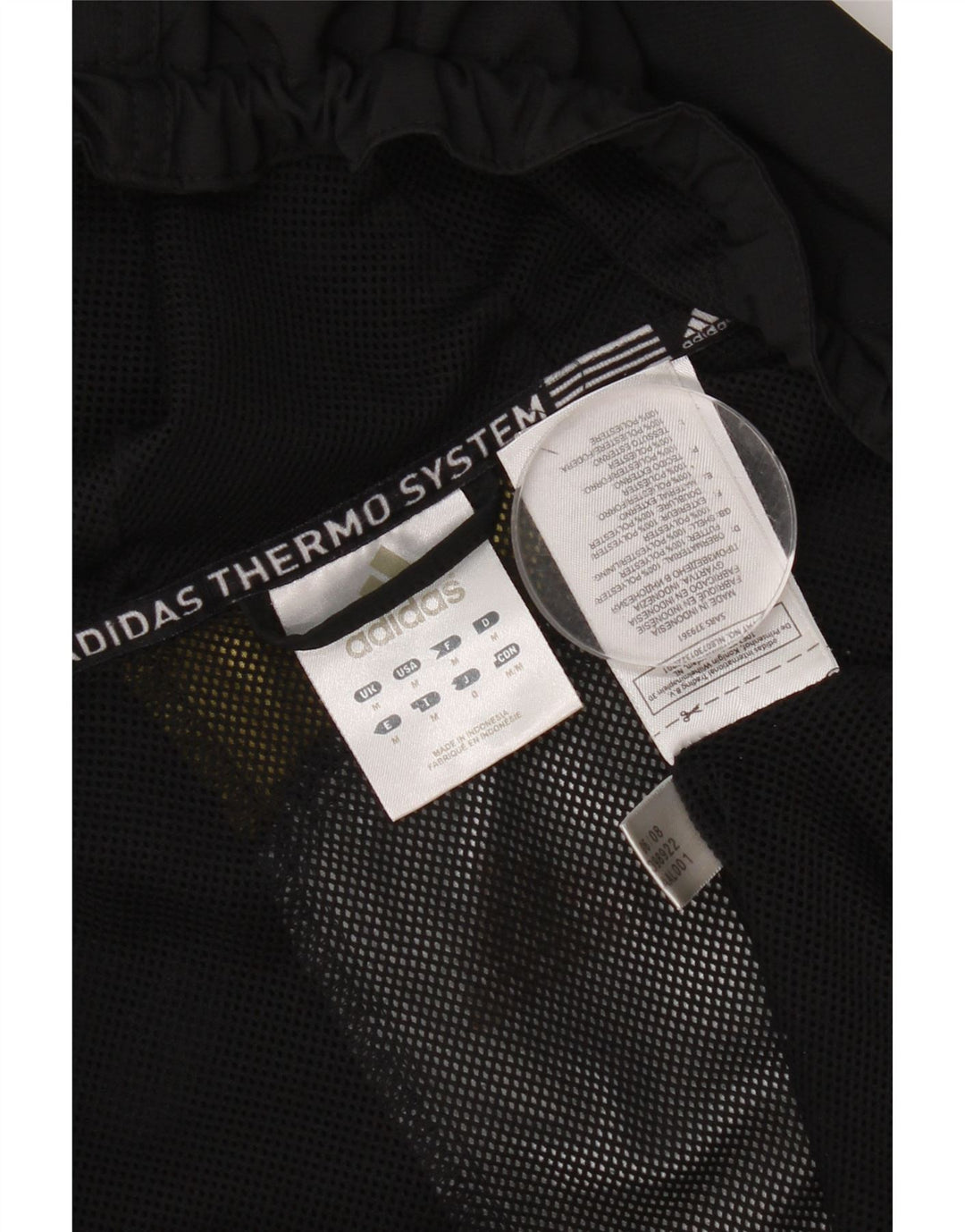Męska bluza dresowa z kapturem Adidas, średnia czarna, poliester z blokami kolorów