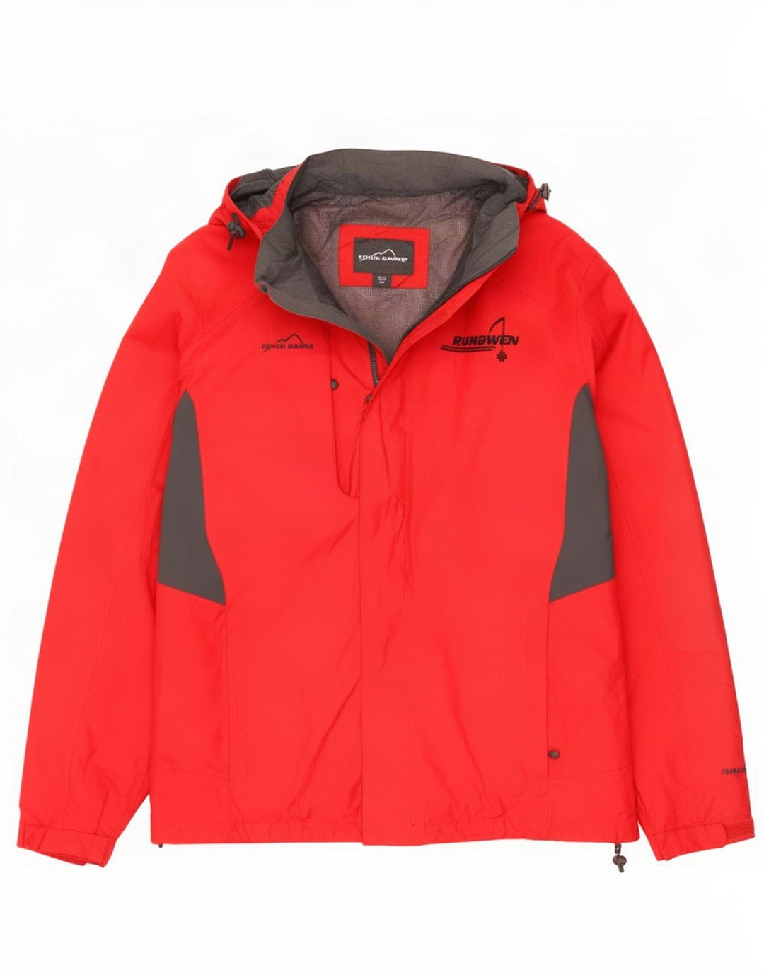 Męska kurtka wiatrówka Eddie Bauer 2XL, poliester w kolorze czerwonym