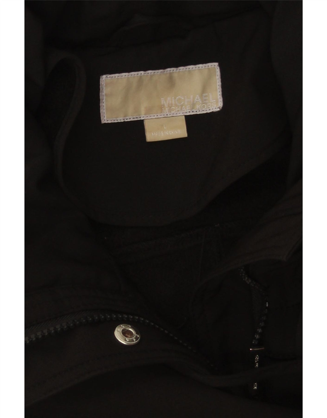 Płaszcz damski Michael Kors UK 14, duży, czarny, poliester