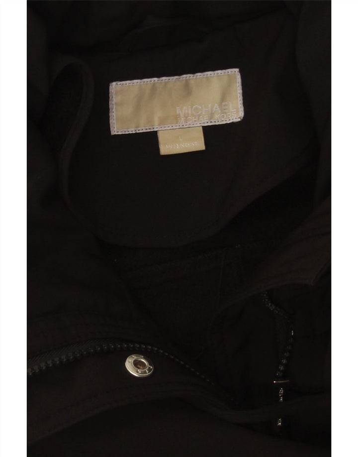 Płaszcz damski Michael Kors UK 14, duży, czarny, poliester