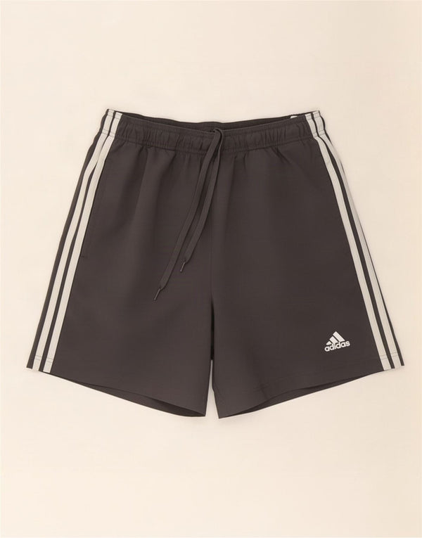 Męskie spodenki sportowe Adidas, duże, szare, poliestrowe