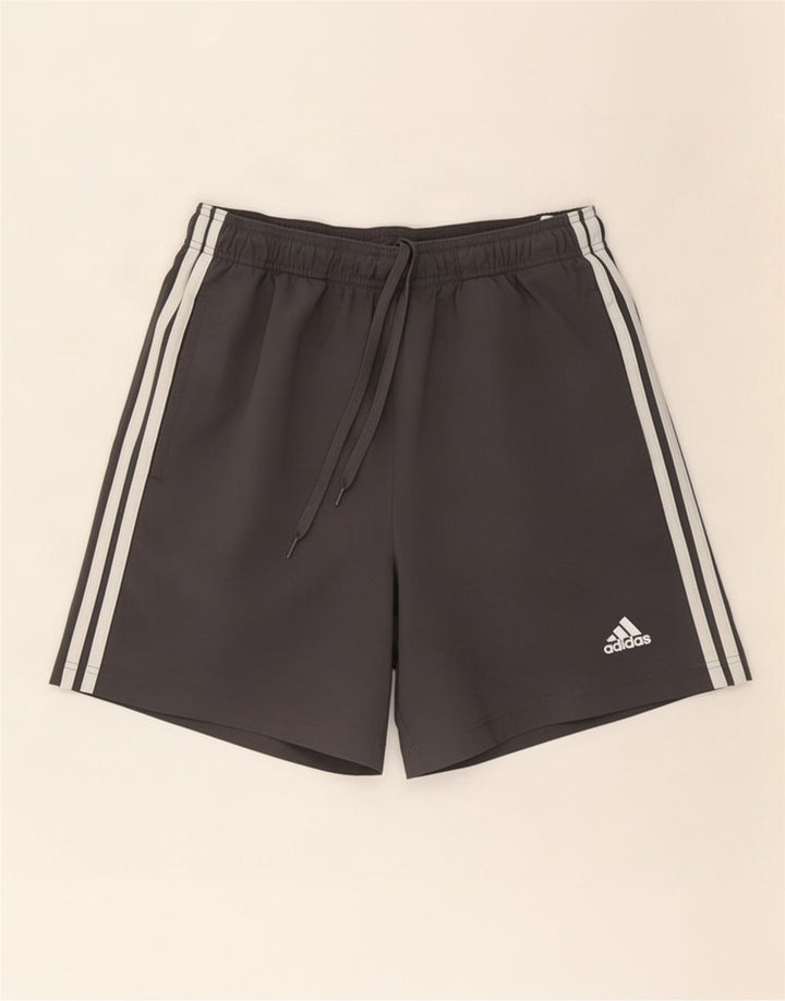 Męskie spodenki sportowe Adidas, duże, szare, poliestrowe