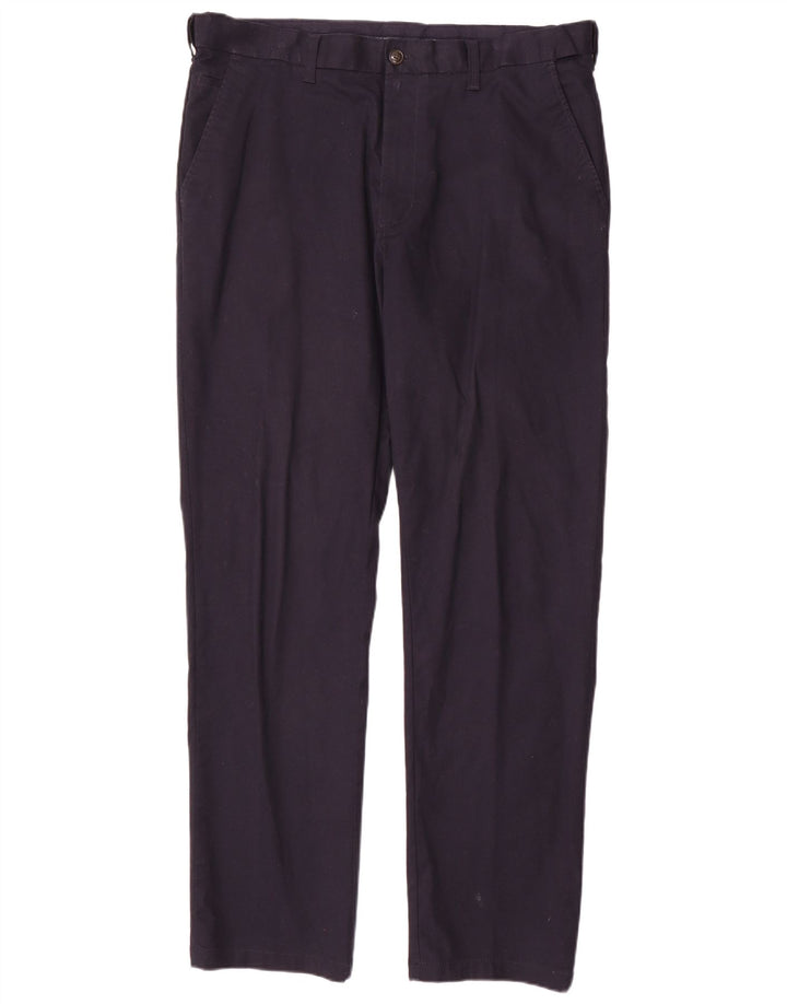 Męskie spodnie Chino Marks & Spencer Blue Harbor Regular W38 L33 Granatowe