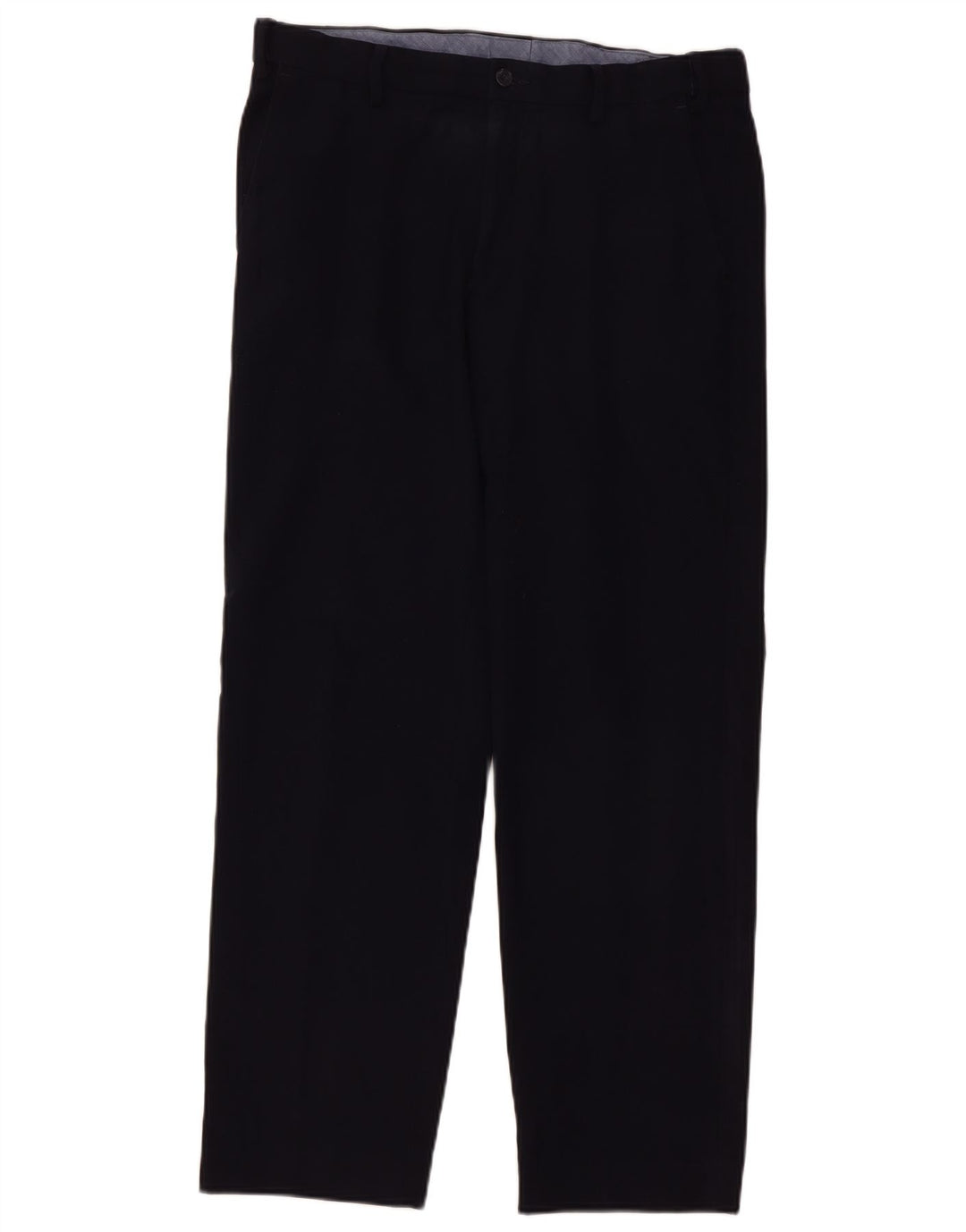 Męskie spodnie garniturowe Marks & Spencer Straight Regular W34 L31 Granatowe