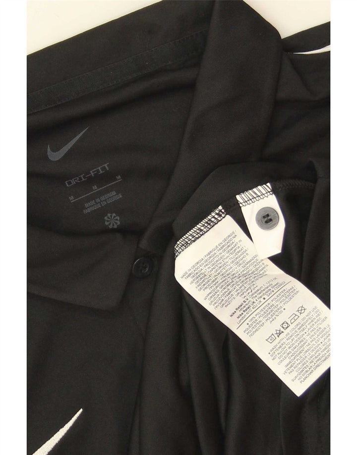 Męska koszulka polo Nike Dri Fit, średni czarny poliester