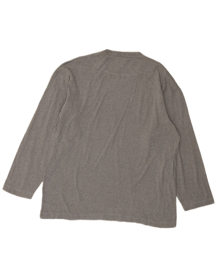 Męski top Fila z długim rękawem XL, szara, nakrapiana bawełna