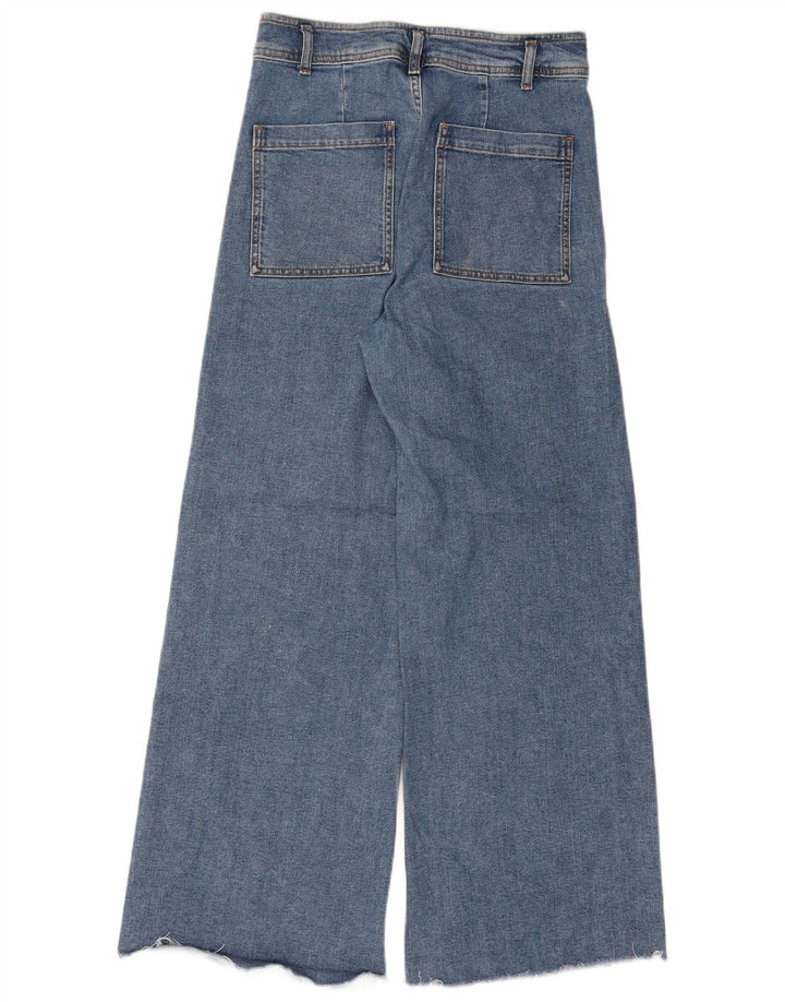 Damskie jeansy z szeroką nogawką Zara EU 40 Medium W30 L29 Niebieskie