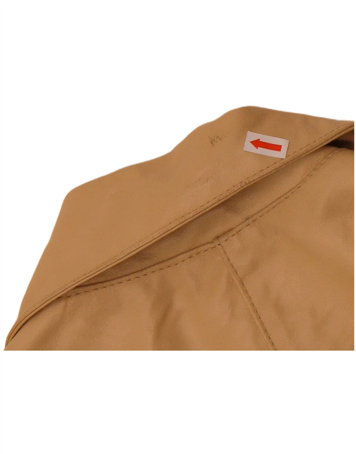 Damska kurtka motocyklowa MOTIVI UK 8, mała, beżowa skóra