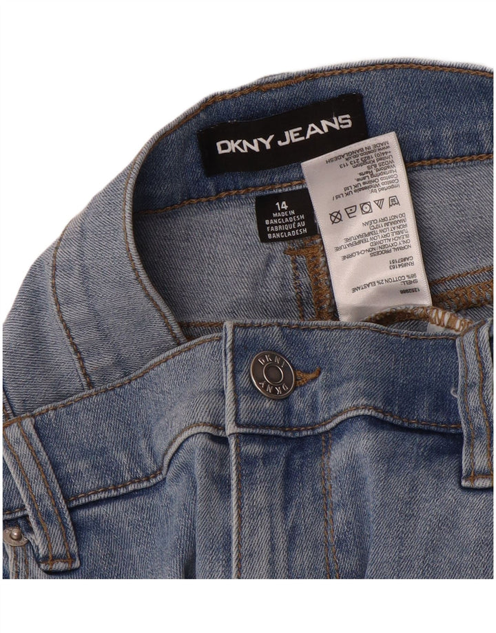 Damskie spodenki jeansowe Dkny US 14 XL W32, niebieska bawełna