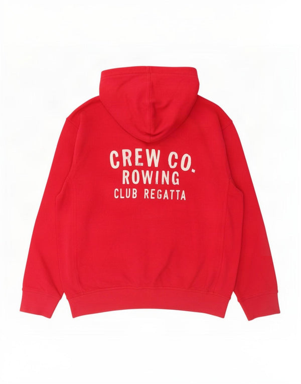 Crew Clothing Męski sweter z kapturem, duży, różowy, bawełniany