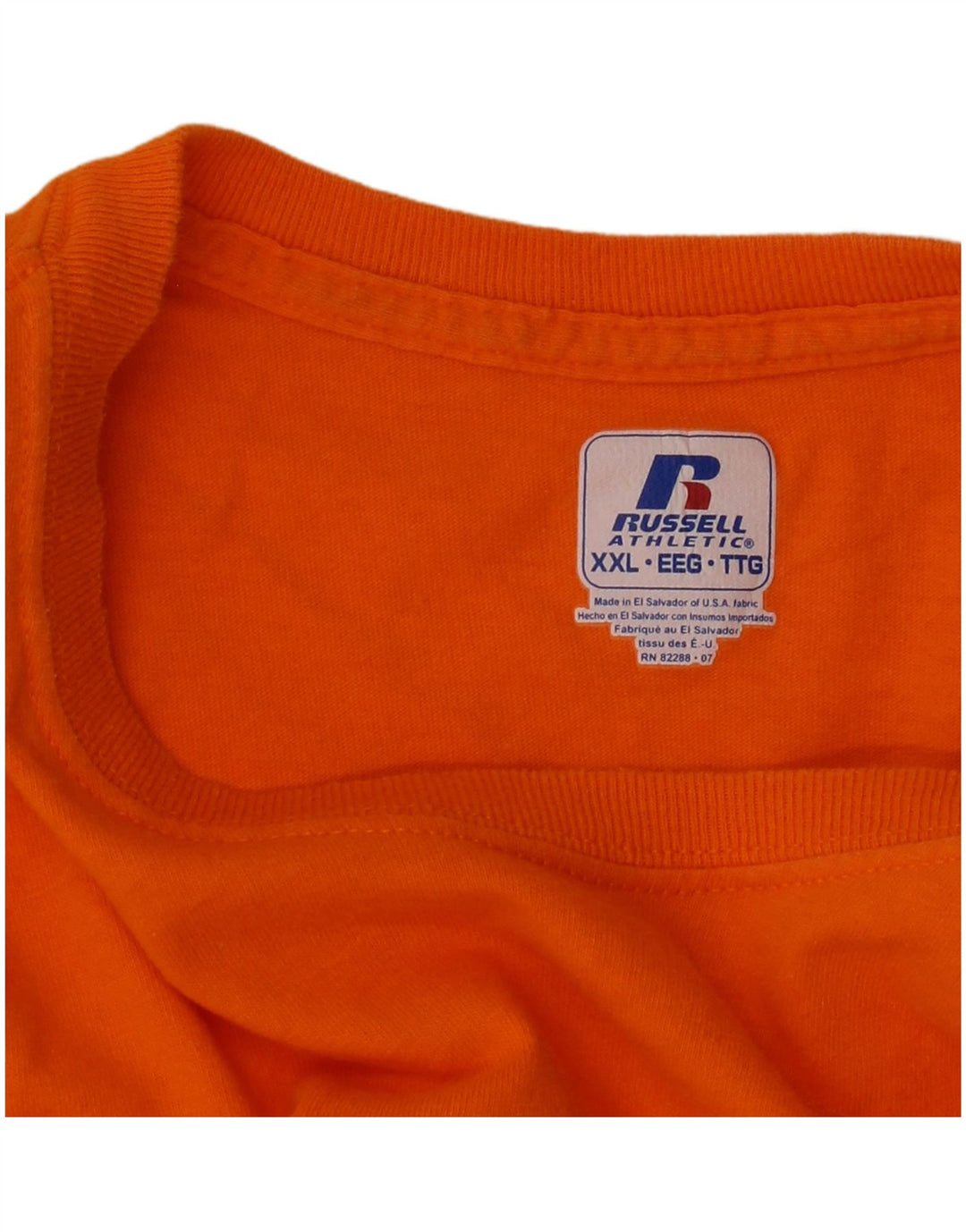 Koszulka męska Russell Athletic Top 2XL Pomarańczowa