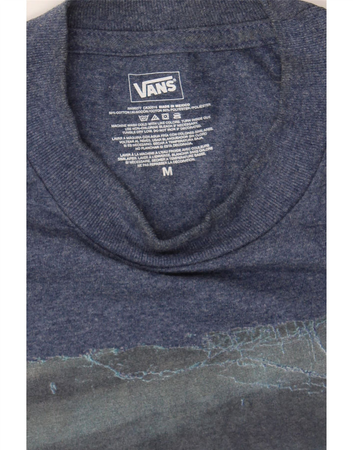 VANS Mens Graphic T-Shirt Top Medium Navy Blue Cotton Vintage Vans and Second-Hand Vans from Messina Hembry 