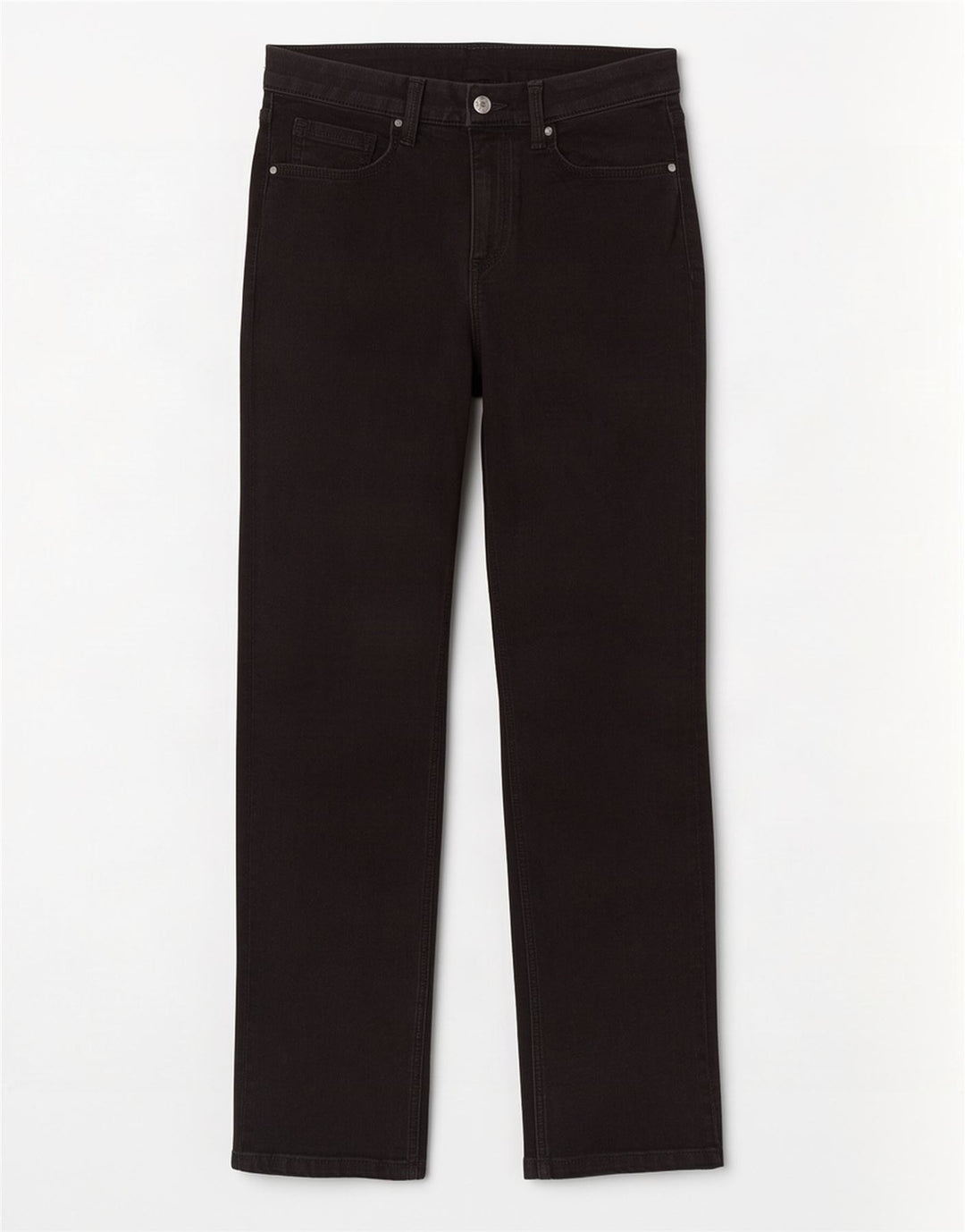 Marks & Spencer Damskie Sienna Straight Jeans UK 12 Medium W28 L28 Czarne