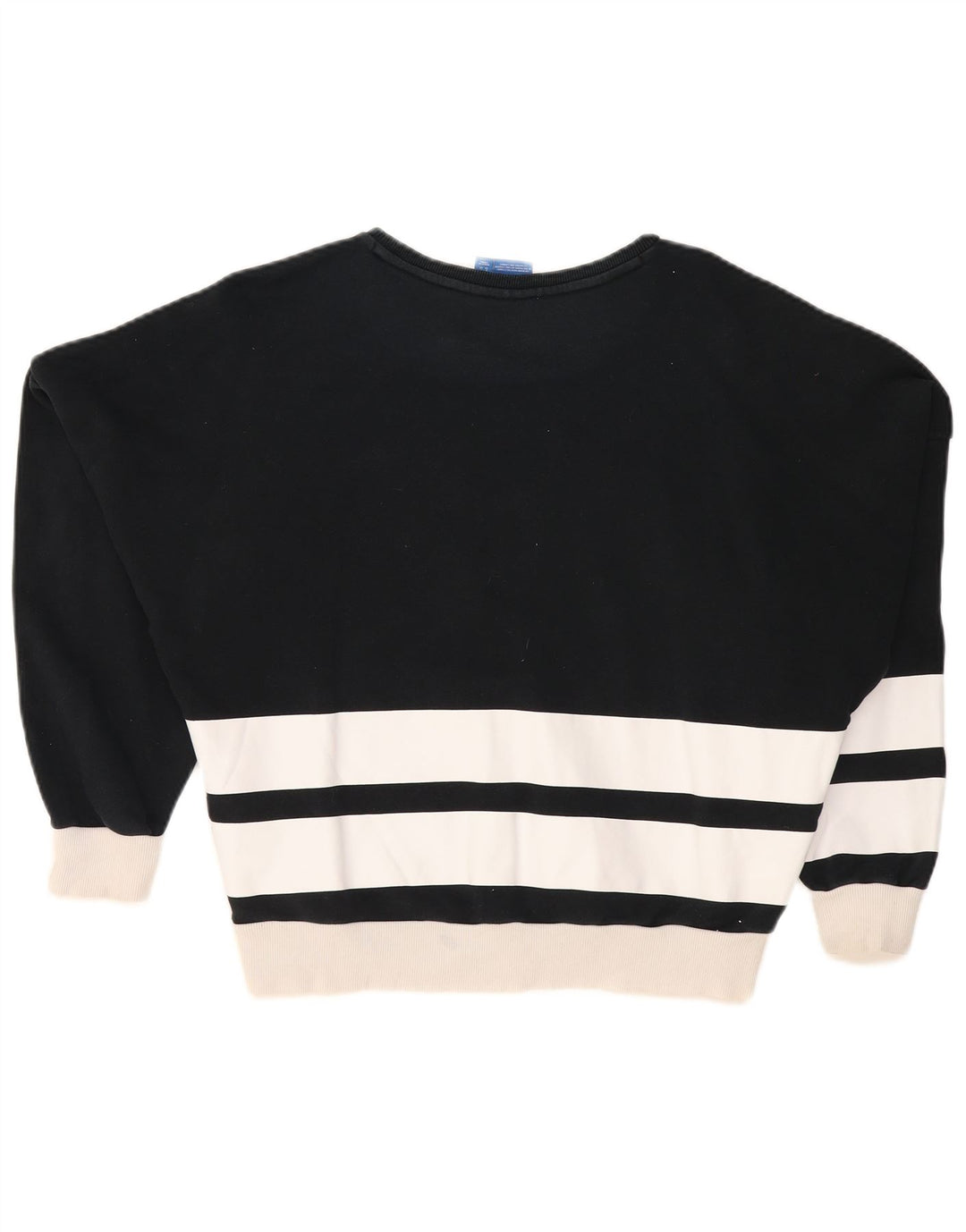 Damska bluza oversize ADIDAS Graphic UK 6 XS w czarne paski