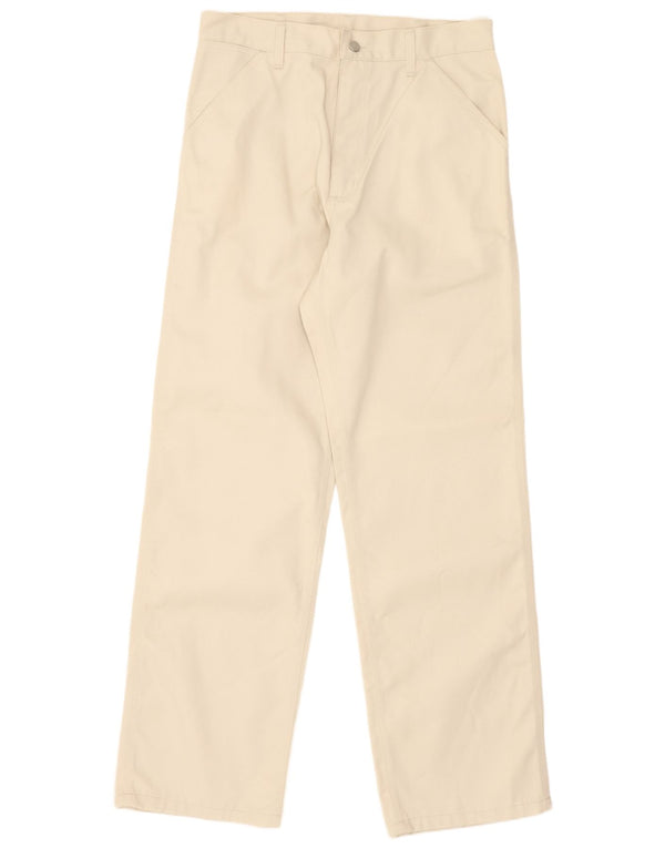 Męskie proste spodnie chino Carhartt W34 L34 Złamana biel Poliester