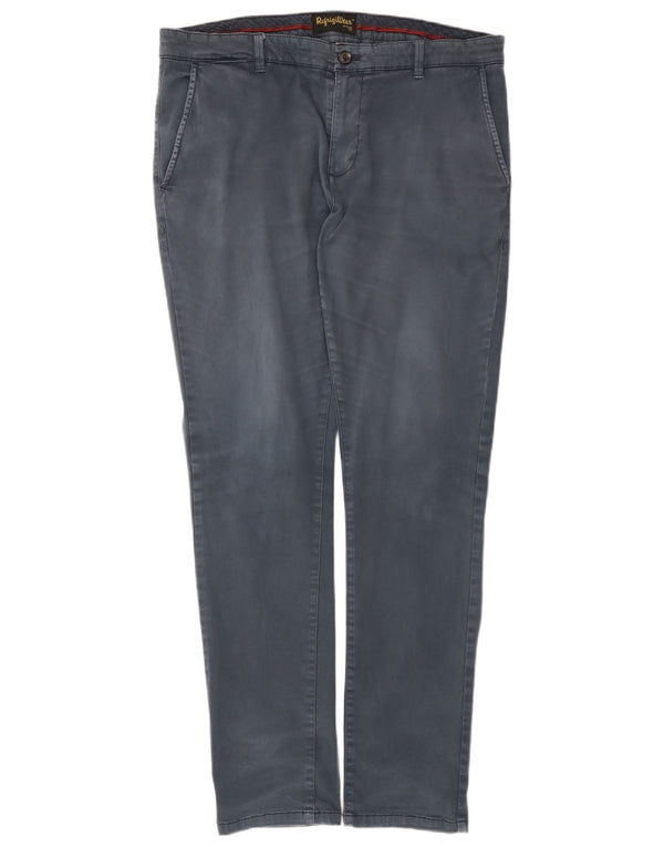 Męskie spodnie Chino Refrigiwear IT 52 XL W36 L32 Granatowa bawełna