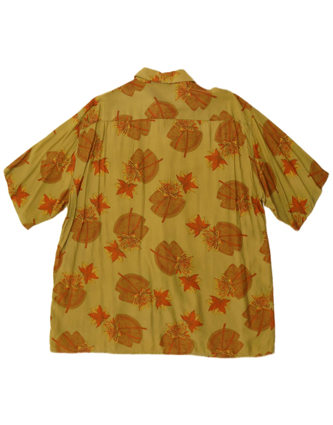 Koszula męska z krótkim rękawem Mass, rozmiar 43, duża, zielona w kwiaty