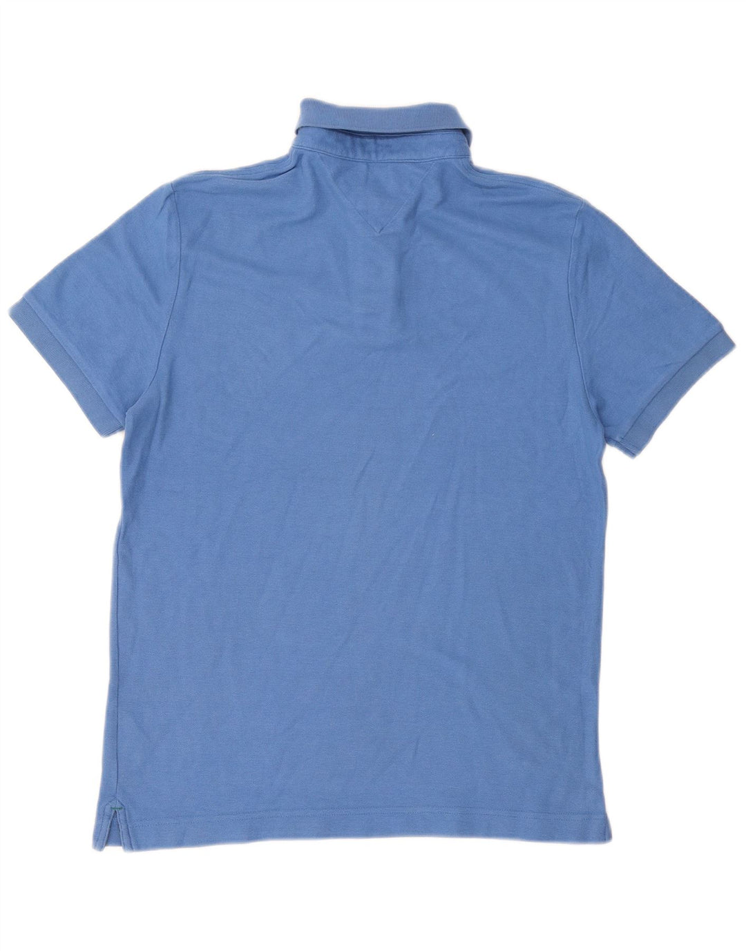 Męska koszulka polo TOMMY HILFIGER o dopasowanym kroju, średnioniebieska, bawełniana