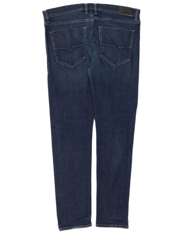 Diesel Męskie Tepphar Carrot Slim Jeans W36 L32 Niebieskie bawełniane