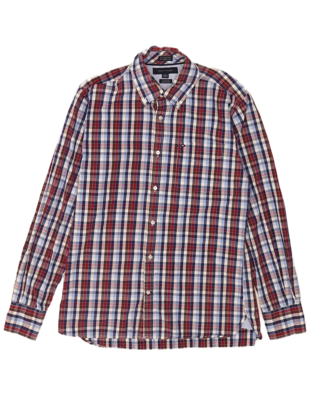 Koszula męska Tommy Hilfiger rozmiar 15 1/2 16 średnia wielobarwna kratka