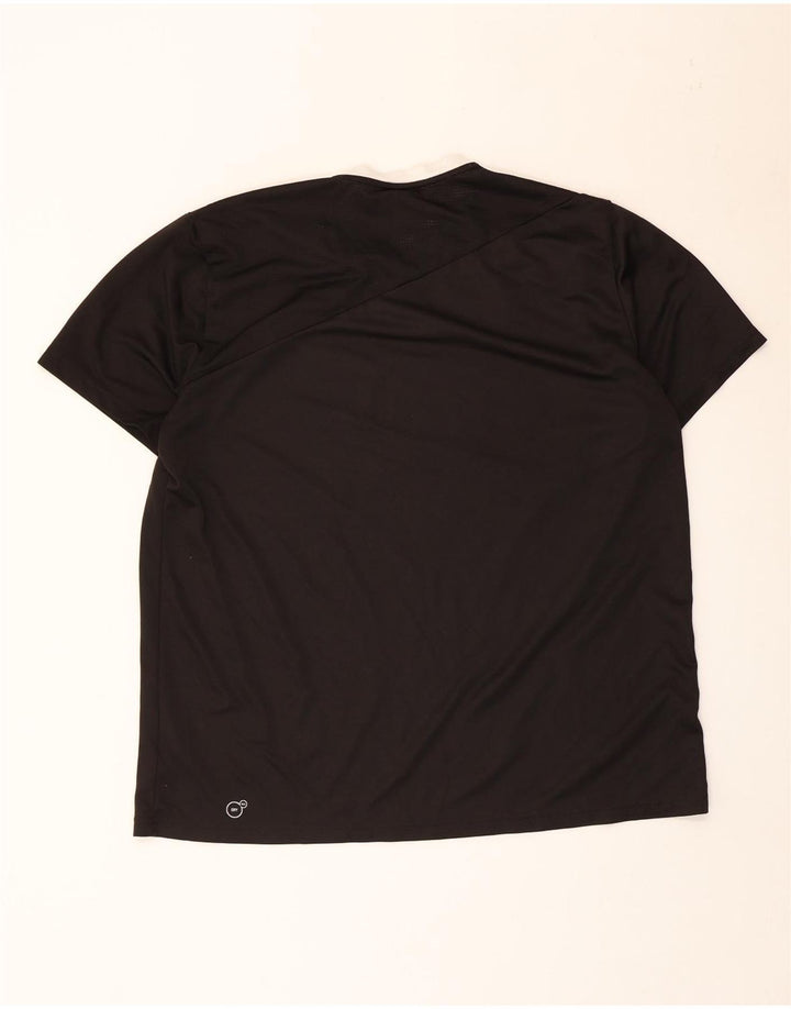 T-shirt męski Puma Top 2XL Czarny poliester z blokami kolorów