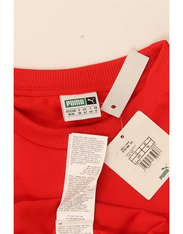 Damska bluza Puma Graphic Jumper UK 12 w kolorze średniej czerwieni
