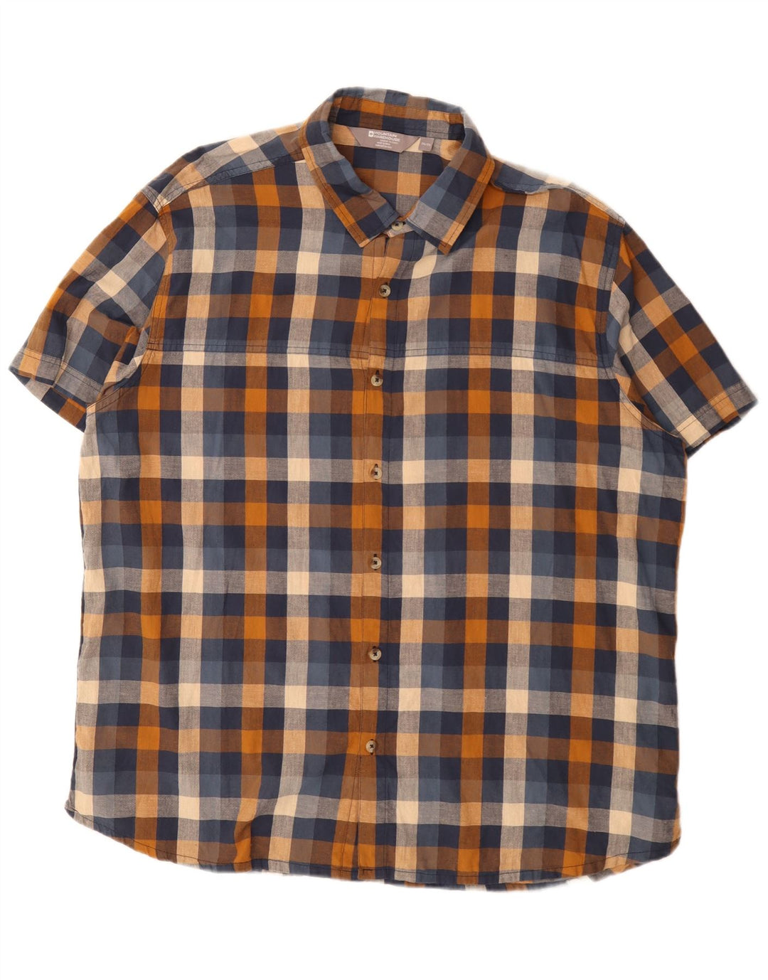 Męska koszula z krótkim rękawem Mountain Warehouse 3XL, wielobarwna, bawełniana krata