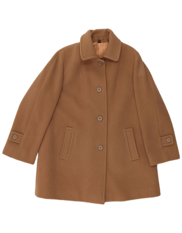 Płaszcz damski LAMPERT UK 20 2XL Brązowa wełna owcza