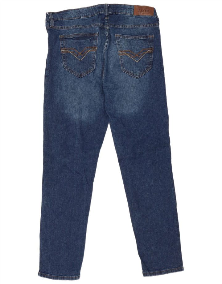 Męskie jeansy obcisłe Izod W34 L28 niebieskie