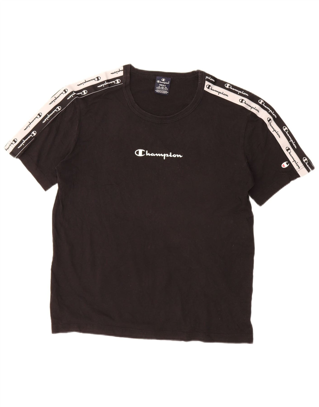 Męski T-shirt z grafiką CHAMPION, mały, czarny