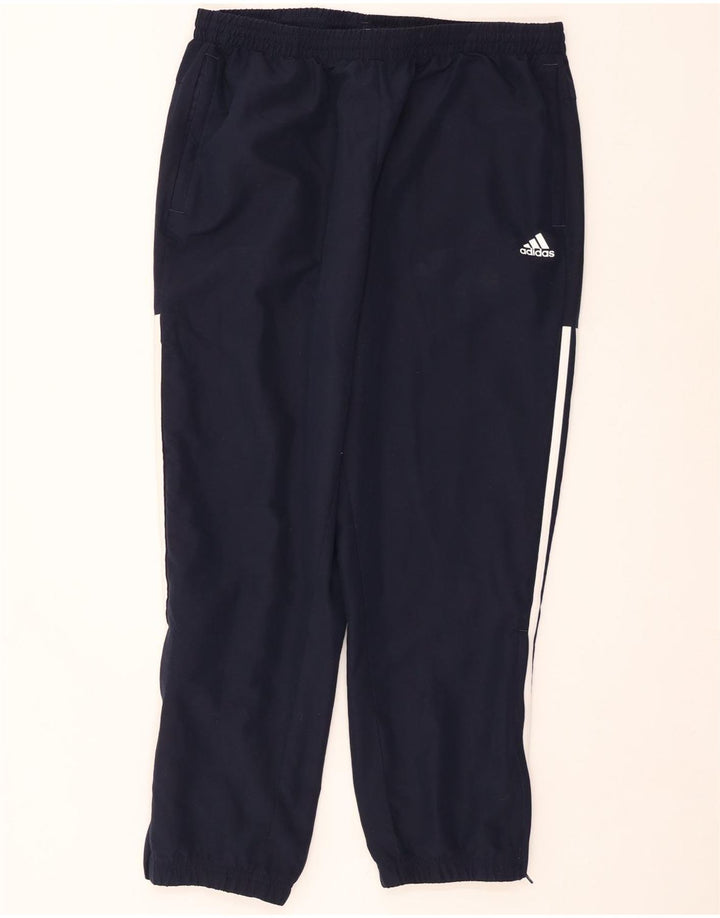 Męskie spodnie dresowe ADIDAS, duże, granatowe