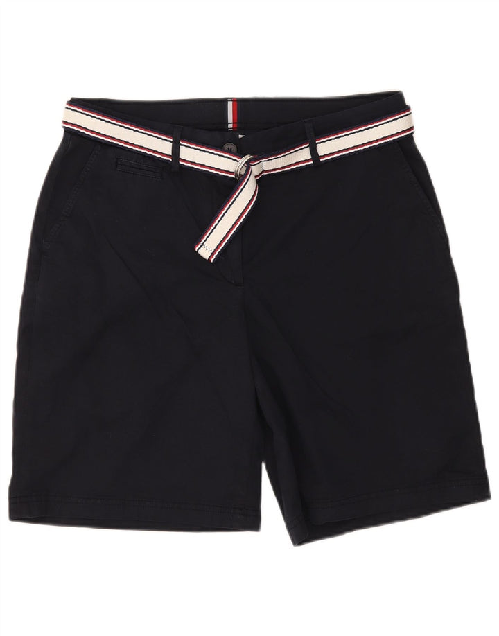 Damskie spodenki Chino TOMMY HILFIGER UK 12 Medium W32 Granatowa bawełna