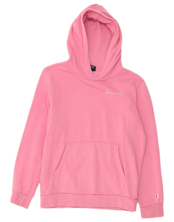 Sweter dziewczęcy Champion z kapturem 13-14 lat XL, różowy, bawełniany