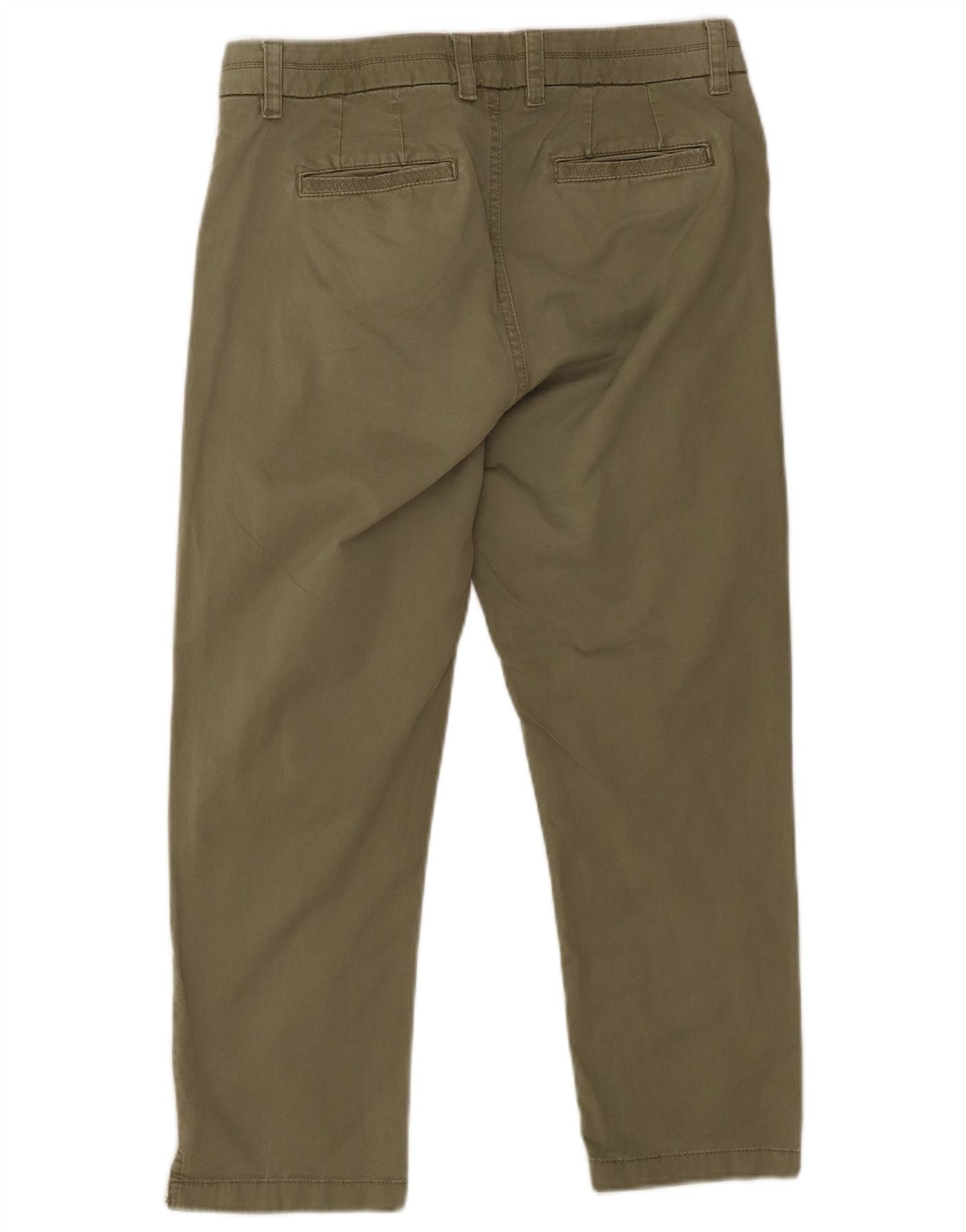 Spodnie damskie Fat Face Slim Capri UK 12 Medium W30 L23 Zielona bawełna