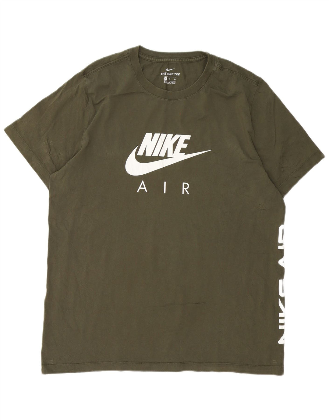 Męski T-shirt z grafiką Nike, XL, zielony, bawełniany