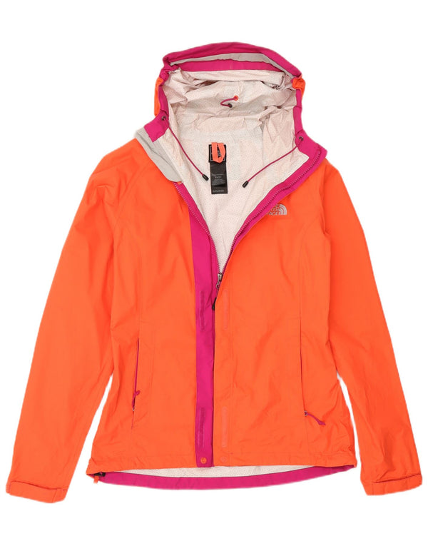 Damska kurtka przeciwdeszczowa z kapturem The North Face UK 6 XS w kolorze pomarańczowym