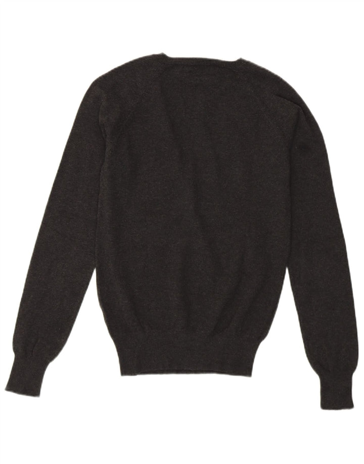 Sweter damski ZARA z dekoltem w kształcie litery V, UK 10, mały, szary