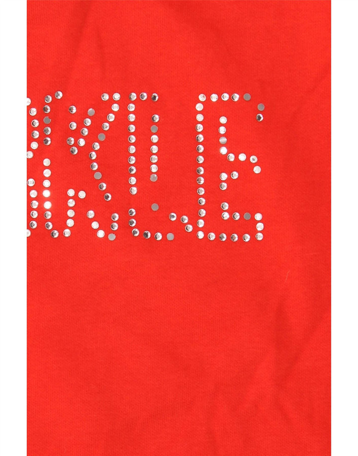 Damski sweter Marks & Spencer Graphic o luźnym kroju, UK 12, średni czerwony