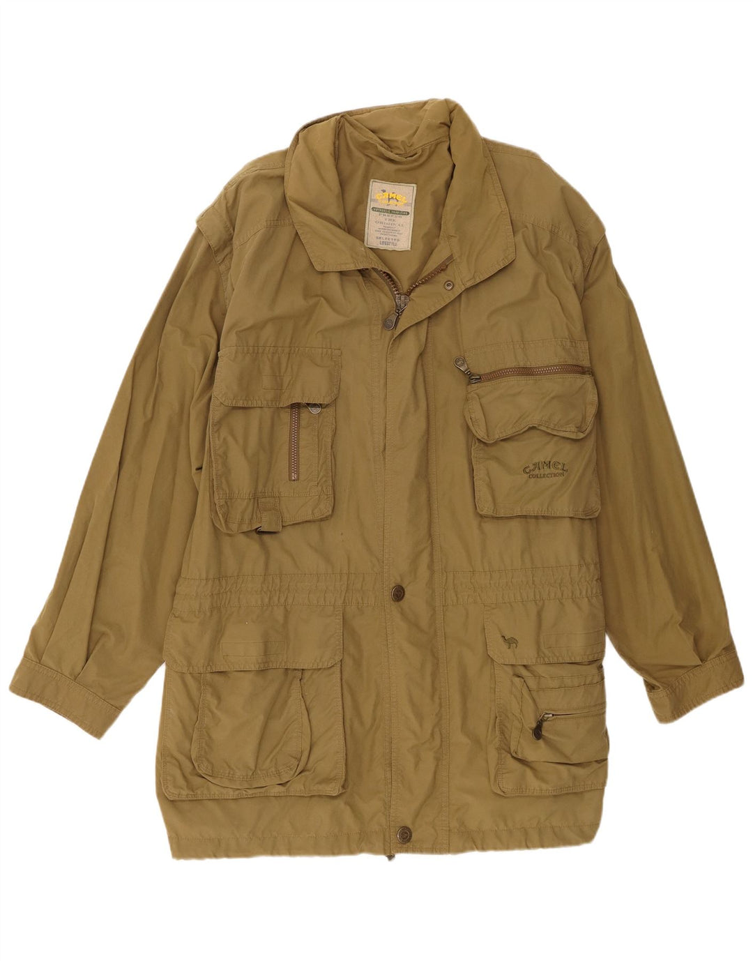 Męska kurtka użytkowa z kapturem Camel Active EU 58 2XL, bawełna khaki