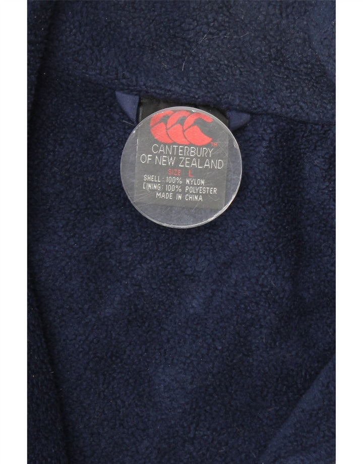 Płaszcz męski CANTERBURY UK 40, duży granatowy nylon