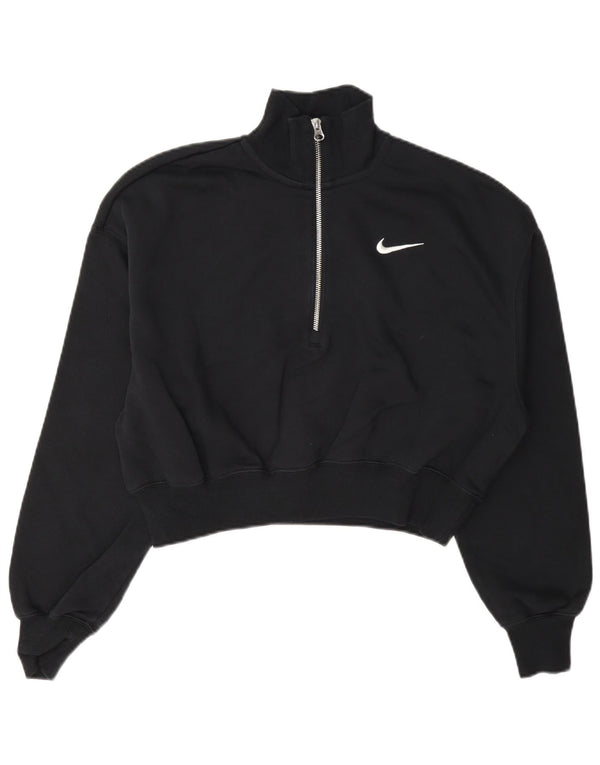 Damska bluza dresowa Nike Oversize z zamkiem błyskawicznym UK 10, mała czarna