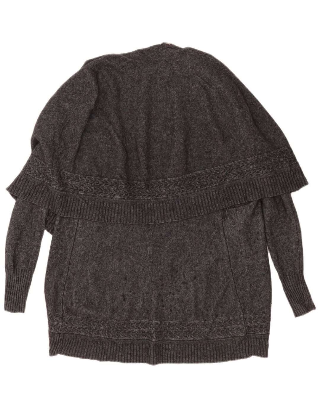 Sweter damski Jigsaw Longline Cardigan UK 10 Small, szara wełna