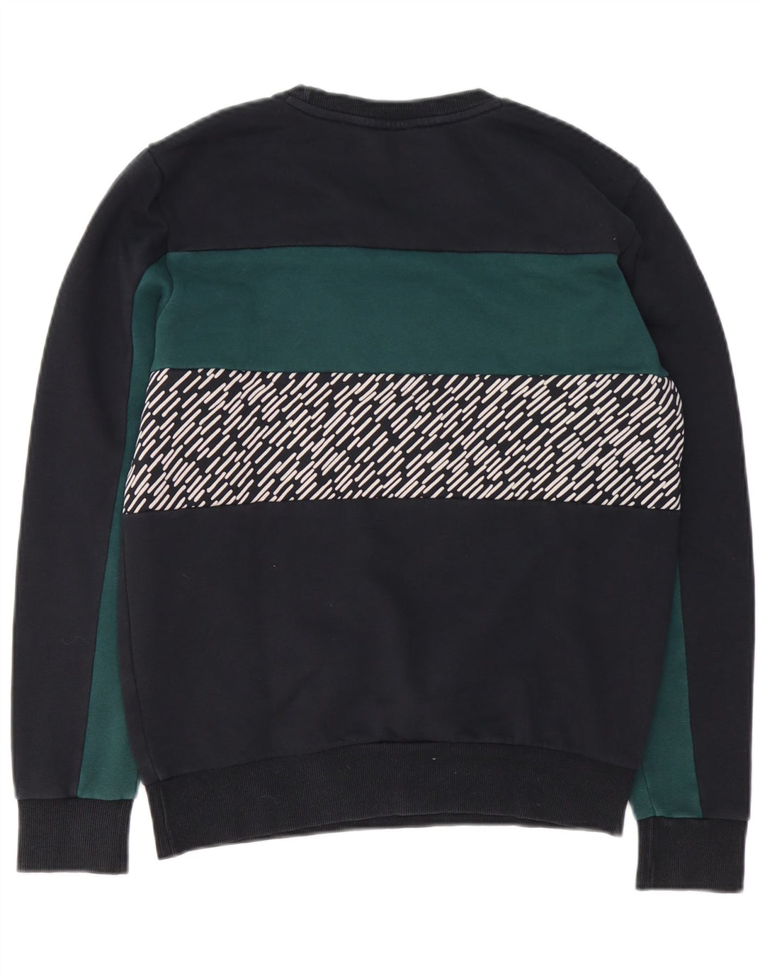 Męska bluza z grafiką Puma, mała czarna, z blokami kolorów